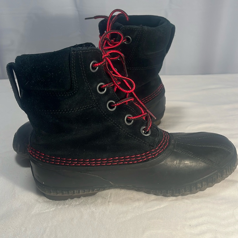 Sorel Cheyanne Short Waterproof Boot SZ 6 Great shape Blue-Black NY2673-011
